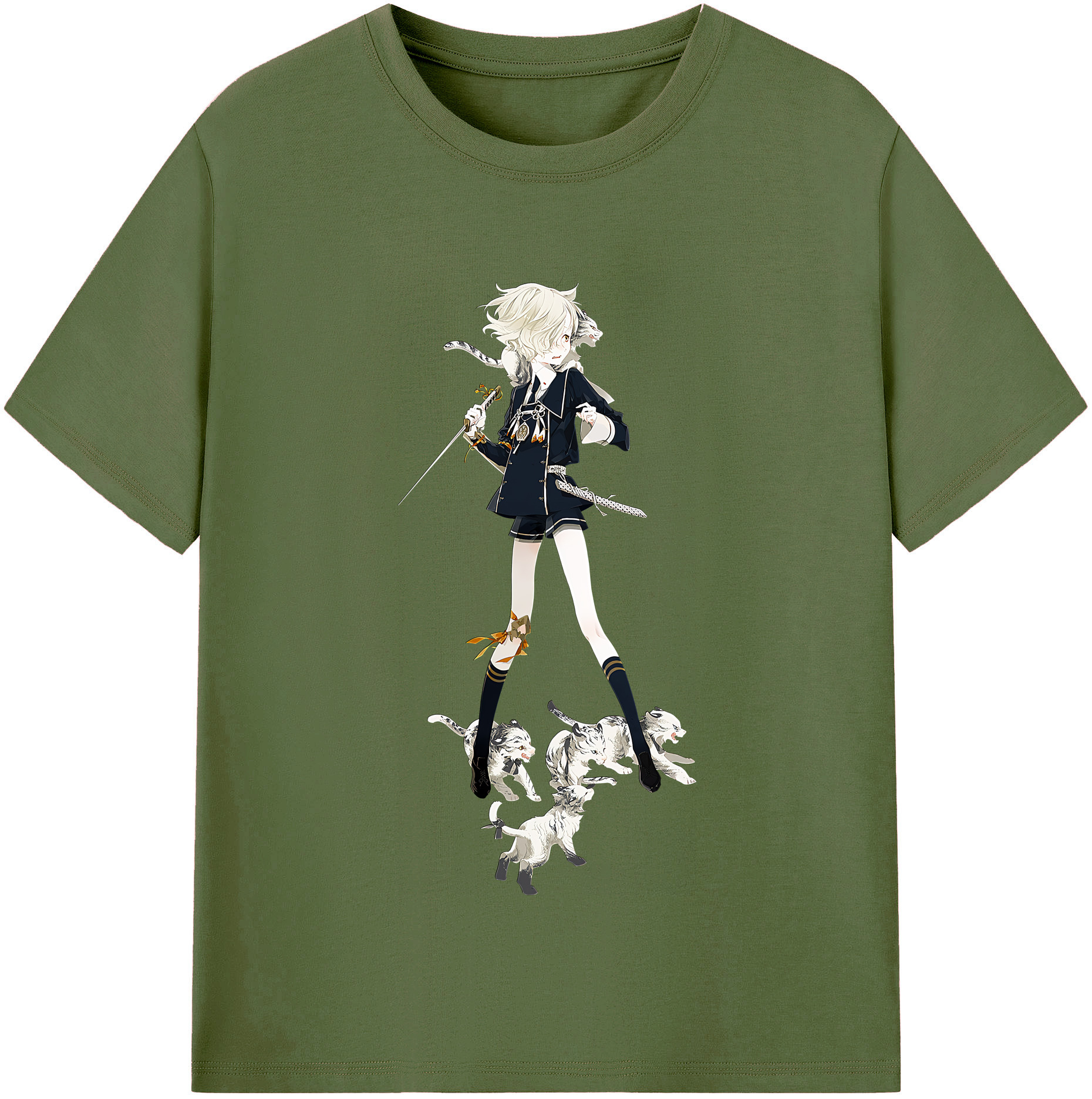 （画像用） 刀剣乱舞 Touken Ranbu 綿100％半袖Tシャツ（フロントプリント）